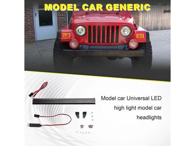 RC Car Roof LED Light Bar Adjustable Mode For 1/10 Crawler SCX10 Wraith Capra TRX4 TRX6 CC01