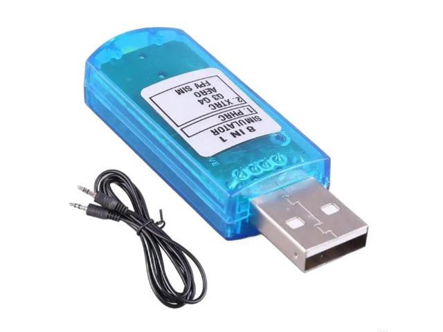 USB Flight Simulators 8 in 1 Flight Emulators Controllers with Cable for XTR5 FMS FPVs Aircraft Helicopter Controllers