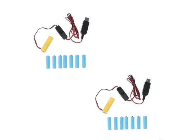 QC3.0 USB to 6V 7.5V 9V 12V Power Cable With AA for LED Light Toy Walkie-Talkie Power Cable