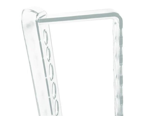 4X Plastic Clear Test Tube Rack 6 Holes Stand Test Tube Stand Shelf School Supply Equipment 16.7X8X3 Cm