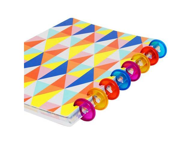 120 Pcs 24Mm Plastic Book Binding Discs, Discbound Expansion Discs, Heart Binder Rings Mushroom Hole For DIY Notebooks