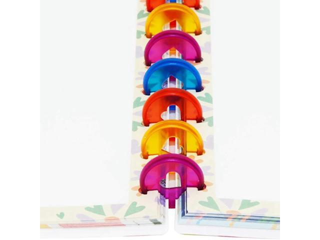 120 Pcs 24Mm Plastic Book Binding Discs, Discbound Expansion Discs, Heart Binder Rings Mushroom Hole For DIY Notebooks