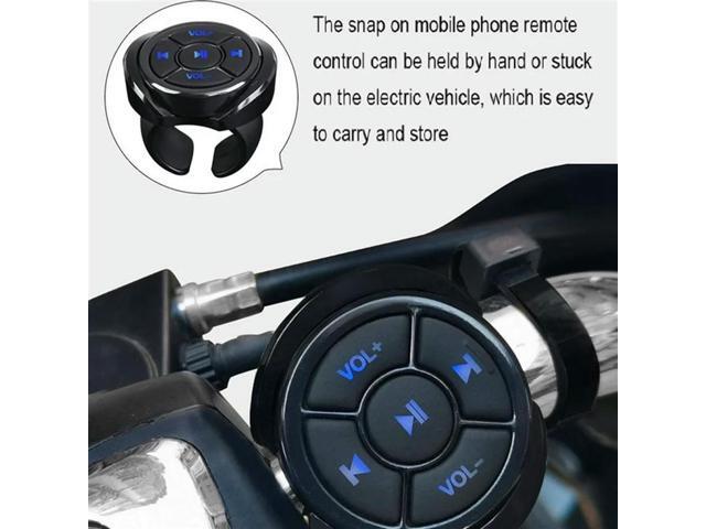 3X Wireless Bluetooth Media Button Remote Controller Car Motorcycle Bike Steering Wheel Music Play Remote For Phone