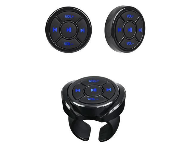 3X Wireless Bluetooth Media Button Remote Controller Car Motorcycle Bike Steering Wheel Music Play Remote For Phone
