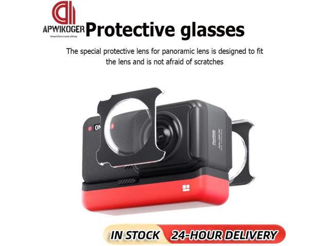 2pcs Protective Lens Cover Lens Protector Adhesive Panoramic Camera Protective Lens Cap for Shadow Stone ONE RS/R