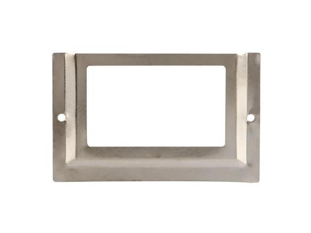 Post Office Library File Drawer l Tag el Holder, Silver Tone, 30 Pieces