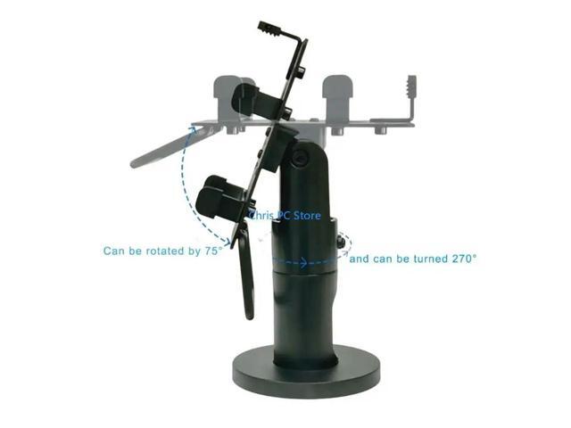 Universal Credit Card Terminal Stand with Internal Wire Routing Adjustable Clamp for 70-100mm Width Device