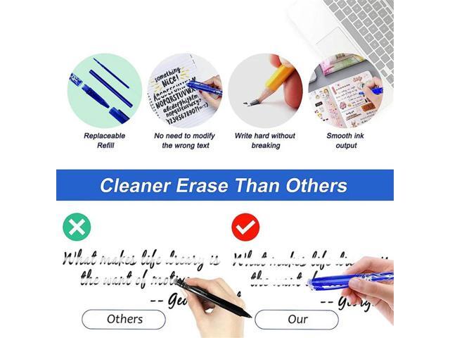 Erasable Ballpoint Pen, 24 Pcs Blue Eraser Pen, 0.5Mm Refille Eraser Pen, Rollerball Erasable