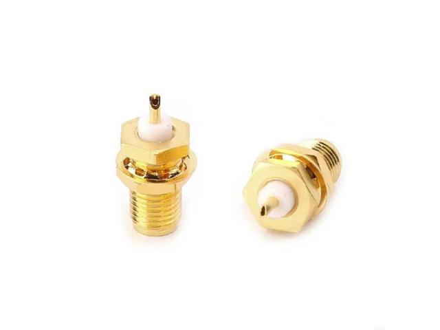 10pcs SMA-KY RF Connectors SMA Female Nut Bulkhead Handle Deck Clip Solder Cup