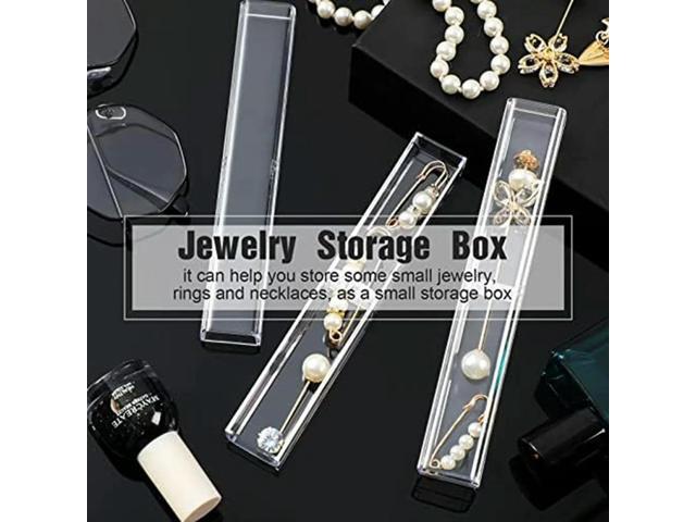 40 Piece Gift Empty Pencil Boxes Plastic Pen Transparent Plastic Pencil Boxes