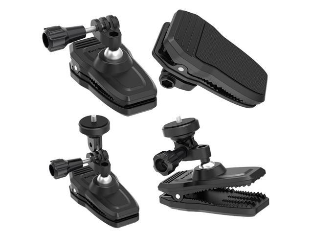 Magnetic Action Camera Holder 360° Rotation Backpack Strap Mount Clip Clamp Holder Backpack Shoulder Strap Mount for GoPro 12