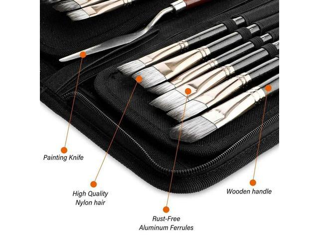 30PCS Acrylic Paint Brushes Set, Acrylic, Watercolor And Gouache Painting Brushes Foramatures And Professional Painter