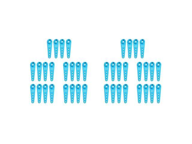40PCS 37Mm 25T l Extension Steering Servo Arm Horn For RC Car Crawler Parts,Blue