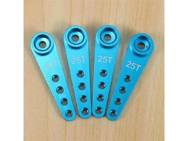 40PCS 37Mm 25T l Extension Steering Servo Arm Horn For RC Car Crawler Parts,Blue