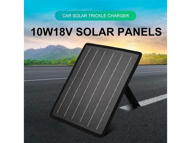 Solar Panel 10W18V Trickle Charger For Car Solar Maintainer Car Truck Boat RV Motorcycle Marine Trailer