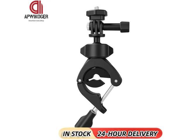 Handlebar Clamp Mount with 1/4 Screw Motorcycle Bike Pole Mount 360 Degree Ballhead Camera Clamp Mount for GoPro Action 4