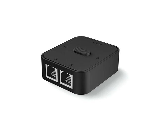 6X 2 Port RJ45 LAN CAT6 Network Switch Selector 1000Mbps 2In1 Out/1 In 2 Out Internal External Network Switcher Splitter