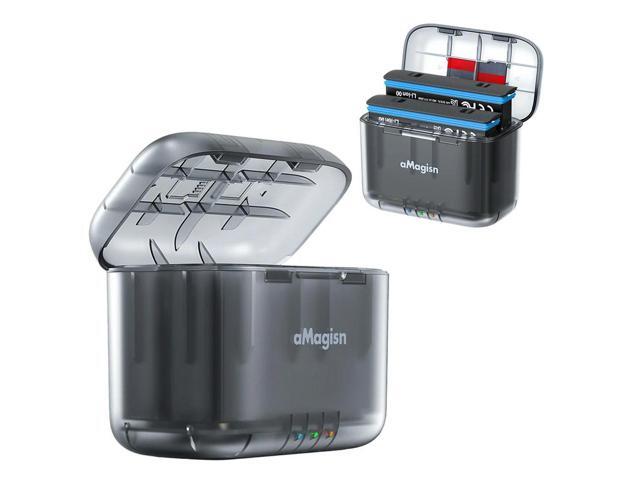 Dual Channel Charger Fast Charger Hub Can Store Misro SD Card Charge Station for X4 Accessories