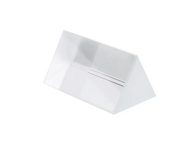 8Pcs Clear Triangular Prism For Rainbow Lights Crystal Optical Prisms Glass Physics Teaching Refracted Light Spectrum