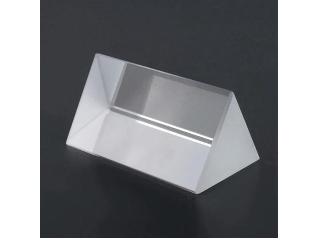 8Pcs Clear Triangular Prism For Rainbow Lights Crystal Optical Prisms Glass Physics Teaching Refracted Light Spectrum