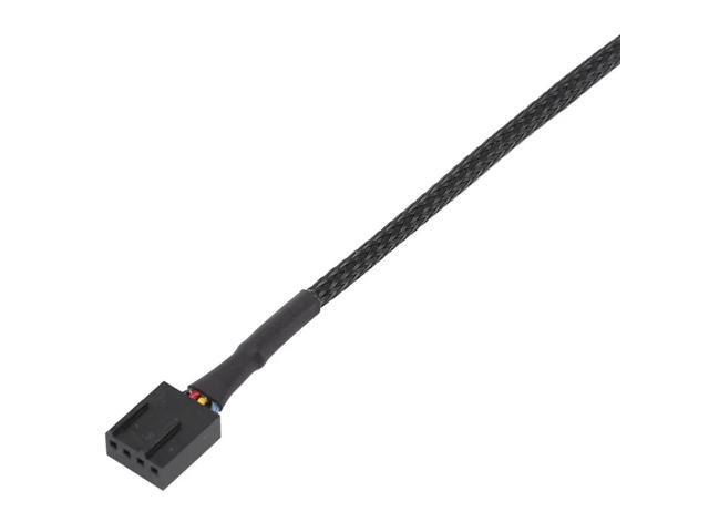 50PCS 4 Pin PWM Fan Extension Power Cable Connector Case Male To Female Extending Cables Compatible With 4 Pin/3Pin Fan