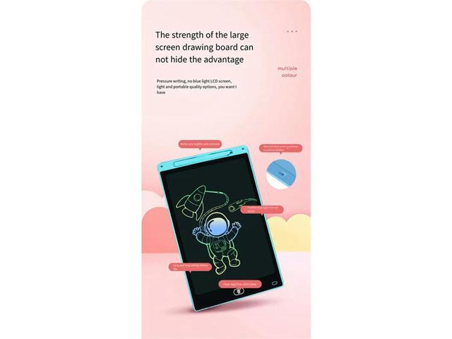2Pcs 16 Inch LCD Drawing Tablet Writing Tablet Color Graffiti Board For Children Christmas Birthday Drawing Tablet Blue