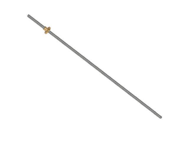 4Set 500Mm T8 Lead Screw And Brass Nut (Acme Thread, 2Mm Pitch, 4 Starts, 8Mm Lead) For 3D Printer Z Axis