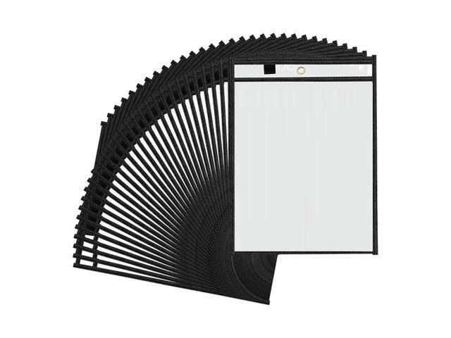 30 Packs Oversized Dry Erase Pockets Reusable Sleeves 10X13 Job Ticket Holders, For Teacher School Classroom Office