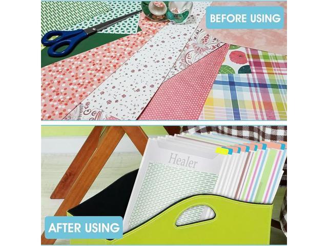 Scrapbook Paper Organizer 12 X 12 Inch Clear Scrapbook Paper Organizer With Sticky Index Tabs Holds