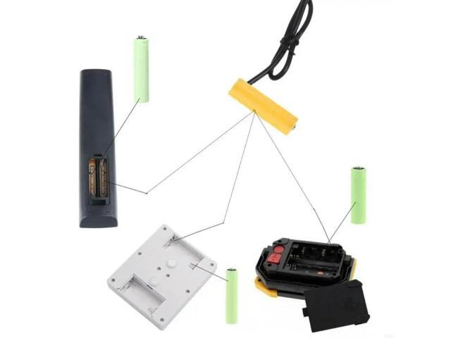 Type C 5V3A to 1.5V-12V LR3 AAA Power Cable for Radios LED Light Toy Keyboard Replaces AAABatteries
