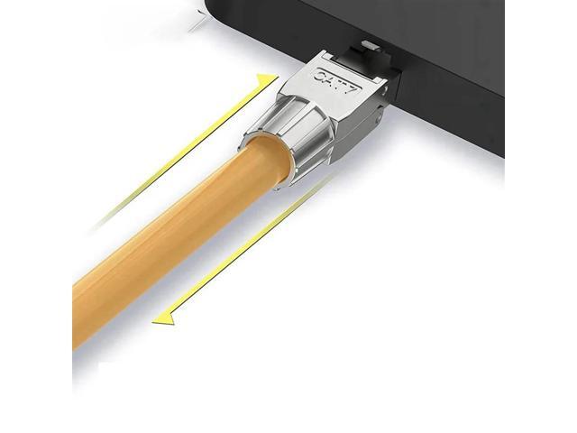 10 Pcs For RJ45 CAT7 Connectors Tool Free Shielded Toolless Modular Network Plug For Installation Cable