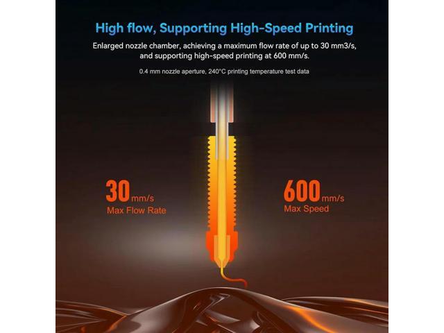 Hotend Kit-Quick Swap Nozzle,All-l Integrated Extruder Hot End Replacement For K1 MAX,K1C 3D Printer