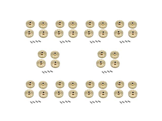 40Pcs Heavy Duty Brass Wheel Hex Adapter Balance Weight For AXIAL SCX24 90081 Upgrades 1/24 RC Crawler Car Parts