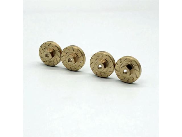 40Pcs Heavy Duty Brass Wheel Hex Adapter Balance Weight For AXIAL SCX24 90081 Upgrades 1/24 RC Crawler Car Parts