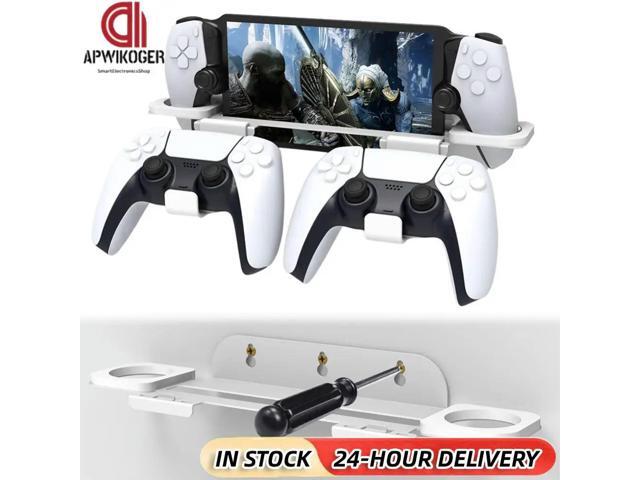 For PS5 Portal Game Console Wall Mount Bracket Gaming Controller Stand Universal Organizer Shelf for PS5 Gamepad