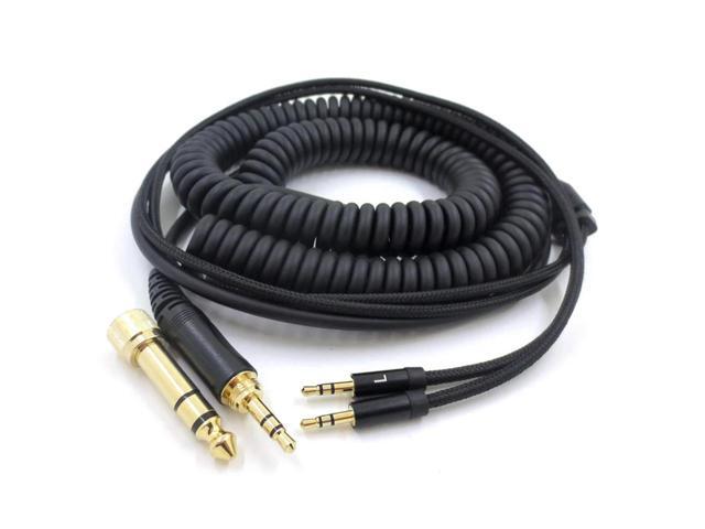 Audio Headset Spring Cable Headphone Dual 2.5mm to 3.5mm 6.3mm Adapter Jack Audio Cord for Hifiman HE400S/HE-400I