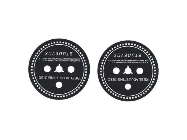 2 PCS For Trident/NAB Adapter SpSilicone Reel Adjusting Disc Black 0.7/0.8/0.9/1.0/1.2MM for Reel To Reel Tape Recorders