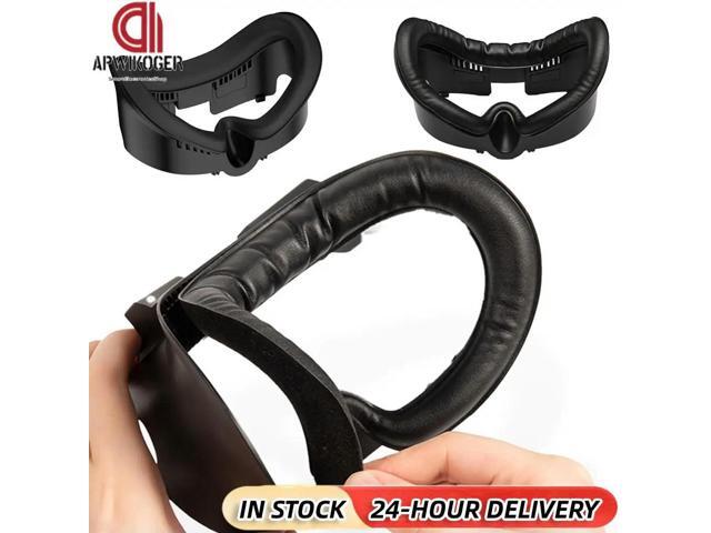 3-In-1 Face Cover Sweatproof VR Face Cover PU Leather Ice Silk Fabric Replacement Foam Pad for Quest 3 VR Comfort Kit