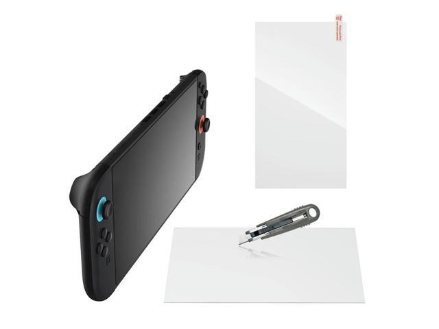 for Nintendo for Switch 2 Case with Tempered Glass Screen Protector PU Travel Pouch with Silicone Case & Thumb Grip Caps