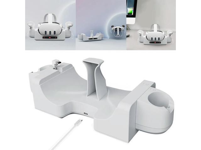 VR Charger Station Charge Controllers Headset Simultaneously Charging Station Accessories With Indicator Light for Quest 3