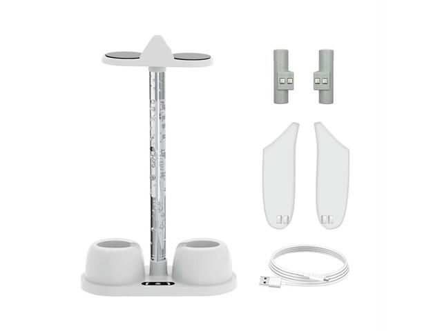 Display Stand Controller Charger RGB Light Charging Dock Station Non-slip VR Headset Controller Stand for Oculus/Quest 3