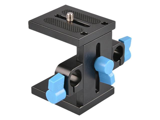 Universal DSLR Camera Base Plate with Quick Release Plate Rod Support Guide Bracket Guide Stand for Follow Focus for DSLR Camera