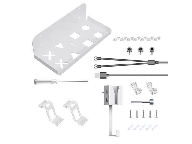 Wall Mount Bracket Stand Space Saving Stand Holder Hook Stable l for PS5 Slim Game Console/Headset/Controller