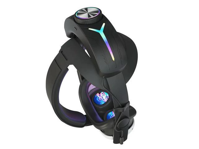 8 in 1 VR Accessories Bundle Front Shell Cover RGB Head Strap Face Cover Controller Grips Cover Rocker Cap for Quest 3