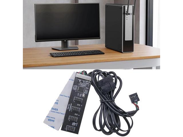 USB2.0 9pin Header USB 1 To 4 Male Motherboard USB 2.0 Adapter 9Pin Internal USB Hub Port Multiplier 9 Pin Connector Adapter