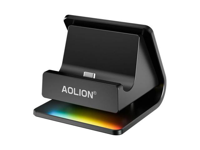 Portable Charging Dock with RGB Lights Charging Station Charger Station for Nintendo Switch2 Game Console Base Dock