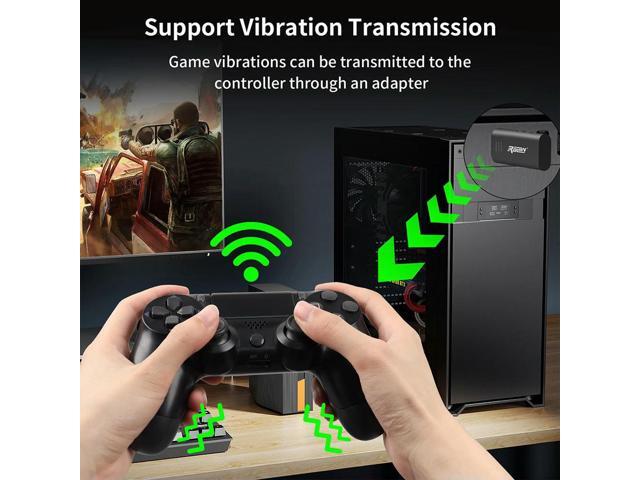 Controller PC Wireless Adapter USB Receiver BT 5.3 Gamepad Converter Controller Adapter for Nintend Switch PC PS4 PS5 Controller