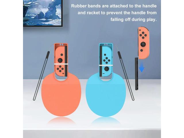 2pcs Tennis Games Racket for Switch 2 Sports Accessories Table Tennis Paddle Attachment Anti-Slip Grip for Switch/OLED