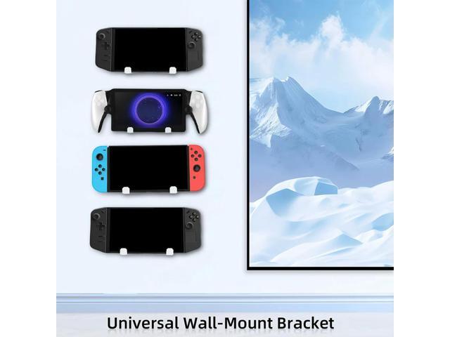 Console Dock Bracket Space Saver TV Dock Accessories Stable Wall Stand for PS5 Portal/ROG Ally X/Switch/Steam Deck
