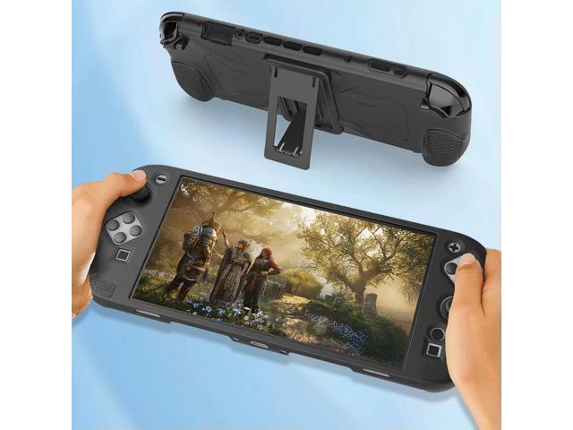 Silicone Case with Stand for Switch 2 Protective Skin Cover Ergonomic Handle Grip Cover for Switch 2 Handheld Gaming Console